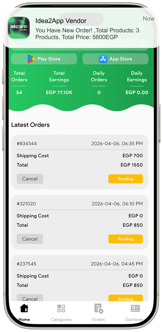 Idea2App Vendor